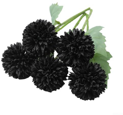 Bringen Sie die Natur ins Haus mit simuliertem Hortensien-Zweig als Wohnzimmerdekoration (schwarz)