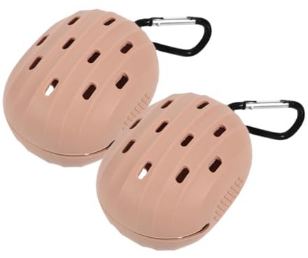 Ipetboom 2pcs Travel Makeup Sponge Holder Beauty Egg Storage Silicone Makeup Puff Storage Case Blending Sponge Organiser Box