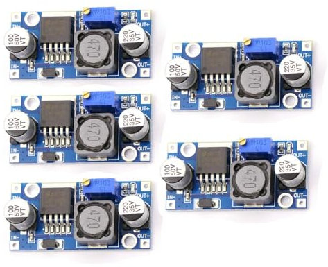 Hailege 5pcs 3A DC-DC Step Down Buck Power Modul Leistungsregler Leistungsumwandlungsmodul 24V auf 12V 5V 3V Einstellbar