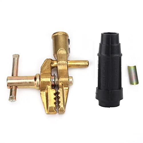 QANYEGN Heavy Duty Earth Clamp, Welding Ground Clamp Tools, 600A Brass Welding Earth Ground Cable Clip for Welder Tools