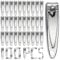 100 Pieces Nail Clippers Bulk - Ultra Sharp Stainless Steel Fingernail & Toenail Clippers Set for Men & Women - Flat Portable Design for Travel, Manicure & Pedicure - for Salons, Spas & Home Use