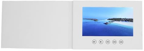 Bewinner Memories Video Book, Elektronische Grußkarte mit Integriertem Lautsprecher, 720p HD LCD -Bildschirm Video und Bild -DIY -Videobroschüre mit 128 MB für Hochzeits Weihnachten (5