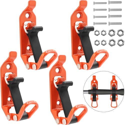 WYYFXY Lot de 4 porte-pelles verrouillables pour camion, voiture, bateau, outils de fixation murale