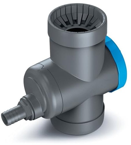 YourCasa Regensammler Regendieb [Downpipe70] 68-110 mm - Überlaufstop, Absperrhahn & Metallfilter - zum Verbinden von Fallrohr & Regentonne Regensammler Regenwassersammler Regenrinnen Ablauf