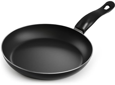 onesto 24CM Non-Stick Frying Pan – PFOA-Free Coating, Lightweight Aluminum, Cool-Touch Handle – Suitable for Gas, Electric & Ceramic Hobs