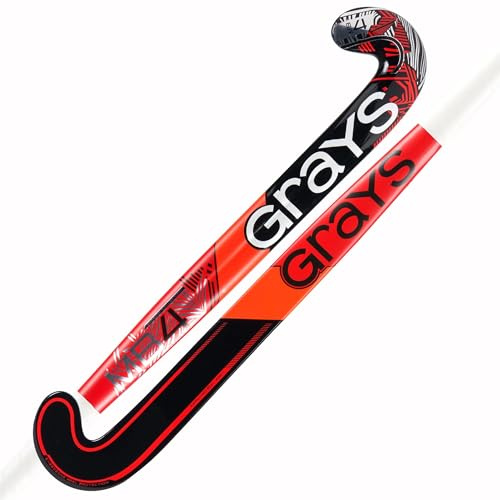 GRAYS MB 4 Junior Composite Hockey Stick - Black/Hot Red (35)