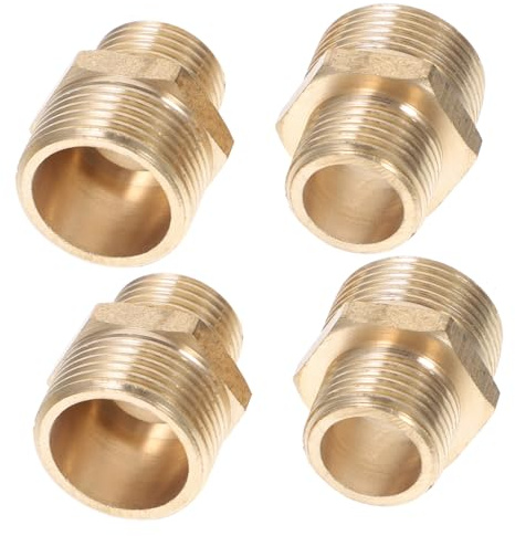Homoyoyo 4stücke Messing Schlauchadapter Reduzierstücke Für Gartenschläuche Schlauchverbinder Messingarmaturen Gartenschlauchadapter Schlaucharmaturen