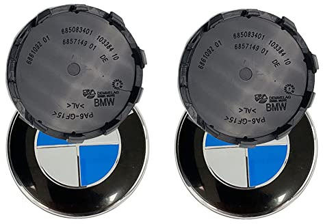 Auto Nabendeckel Nabenkappen, 4 Stück Blau ABS OEM Radnabenkappen Felgenkappene Zubehör (56 mm)