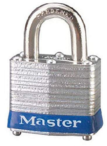 Master Lock 3UP - Candado universal laminado con pin, color plateado