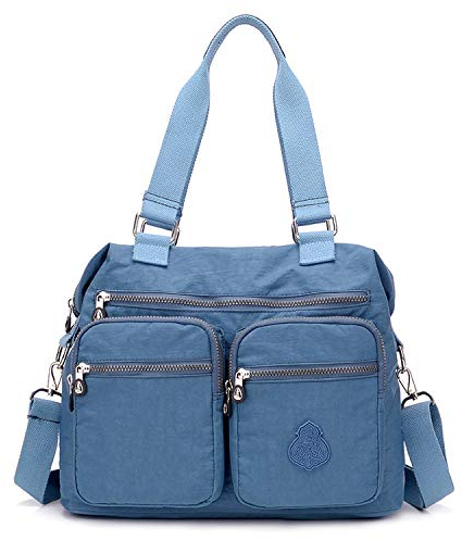 Outreo Schultertasche Designer Handtasche Damen Messenger Bag Umhängetasche Mädchen Taschen wasserdichte Kuriertasche Sporttasche Reisetasche für Strandtasche Nylon