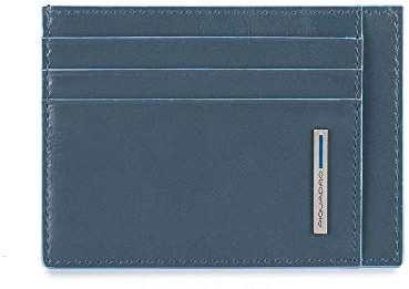 Piquadro Blue Square Porta Carte di Credito In Pelle da Uomo