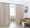 LinenZone Evelyn, Wand-zu-Wand extra breite geprägte Verdunkelungsvorhänge mit Ösen und 2 Seil-Raffbändern, ideal für Fensterdekoration oder Raumteiler (2 Paneele 274,3 cm B x L, elfenbeinfarben)