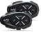 Interphone LINK | 2 Stück | Bluetooth-Kommunikationssystem für Motorräder - Bis zu 2 Reiters, 300Mt Reichweite - 20 Std Sprechzeit, 40 Tage Standby-Zeit - Radio - GPS - MP3 - Waterproof