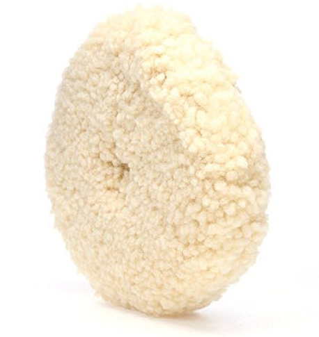 Woolous Woll Polierpad 8 Zoll, doppelseitig – 100% natürliche Wollpads zum Polieren, Schleifen und Schneiden für Automobil, Marine und Epoxidharze