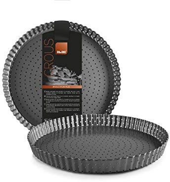 IBILI perforiert Crous Tortenform, 28 cm, Stahl, schwarz, one Size