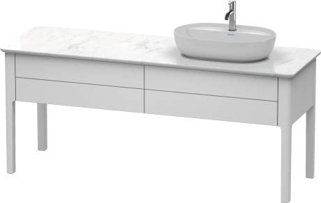 Duravit Duravit Waschtischunterbau LUV 743 x 1388 x 570 mm Becken rechts nachtblau seidenmatt