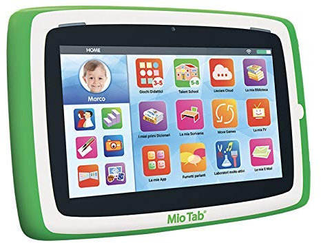 Liscianigiochi-Mio Tab 7 Preschool 2019 Tablet per Bambini, Colore Rosso, 7, 77373