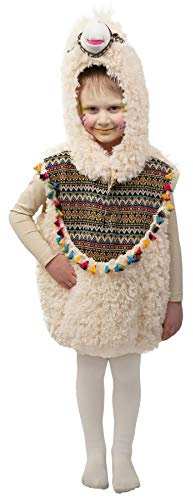 narrenkiste O5508-104 beige Kinder Lama Weste Kostüm Gr.104
