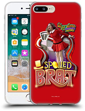 Head Case Designs Offizielle Willy Wonka and the Chocolate Factory Veruca Salz Grafiken Gelhülle [Militärischer Grad] Kompatibel Mit Apple iPhone 7 Plus/iPhone 8 Plus Und Kompatibel Mit MagSafe
