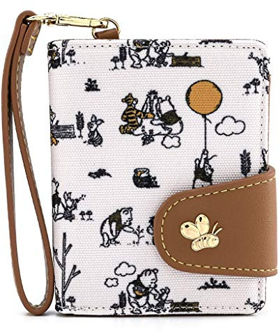 Winnie l'ourson Femme Portefeuille Multicolore, Toile,
