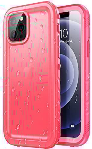 SPORTLINK Compatible with iphone 12 Pro Max Waterproof Case - Full Body Shockproof Dustproof Phone Screen Protector Rugged Cases for iPhone 12 Pro Max 6.7 Inches Pink