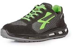 U-POWER Red Pro® Nate, Sicherheitsschuhe, leicht und bequem, extrem atmungsaktives Nylon, Pannenschutz, Infinergy-Einsatz, mit Aluminium-Zehenkappen - Grey Green 43