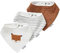 VERTBAUDET 3er-Pack Baby Halstücher, Baumwoll-Musselin Oeko-Tex pack mehrfarbig fuchs ONE SIZE