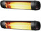 Heatlab 2kW Outdoor Wall Mounted Patio Heater with Remote Control Black - Pack of 2