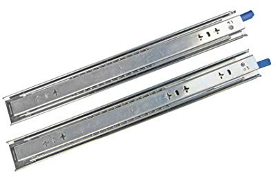 RAM INDUSTRIE - LE58 - Glissières de tiroir pour charges lourdes, capacité de charge jusqu'à 120 KG, sans serrure,Extension 350 mm, 1 Paire (2 pièces)