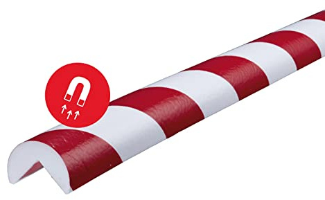 SHG | Knuffi® Eckenschutz | magnetisch | Typ A | 1-m-Stück | rot/weiß