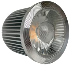 iq920 24 Volt RGBW LED Spot, 8 Watt für standard Einbaufassungen “MR16”, RGBWW z.B. Loxone, KNX, Comexio, DMX (Gehäuse silber)