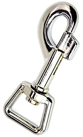 Metalworks Bolzenkarabiner Karabinerhaken (Zinkdruckguss, legiert, 84 x 34 mm - für 22 mm Gurtband) für Hundeleine/Schlüsselanhänger