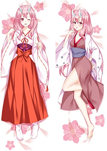 Sonsoke Shuna-Kissenbezug, Anime-gefüllter Reißverschluss, doppelseitiger Druck, Wurfkissen, 150 x 50 cm (Shuna 2)