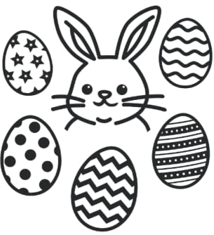 Frohe Ostern Notizbuch (liniert) Osterhase Kaninchen Kinder