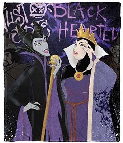 NORTHWEST Villains Silk Touch Überwurfdecke, 127 x 152,4 cm, Just Blackhearted