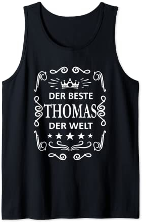 Herren Aufdruck persönliche Namen Thomas Outfit personalisiertes Tank Top