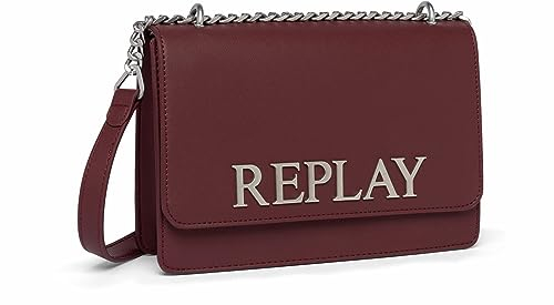 Replay Damen Handtasche aus Kunstleder, Port Wine 247 (Rot), Onesize