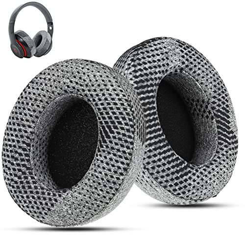 Wzsipod Studio 3 Replacement Earpads for Beat Wireless Headphones, Compatible with Beat Studio 2 Wired, Do Not Fit Solo 3/2, Beat Cushion Replacement Made of Memory Foam and Smooth Clothes (Grey)