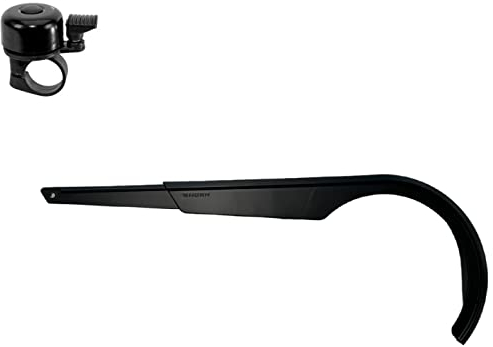 Horn Kettenschutz Fahrradkettenschutz Catena 17 42/44 Zähne Schwarz inklusive Fahrradklingel