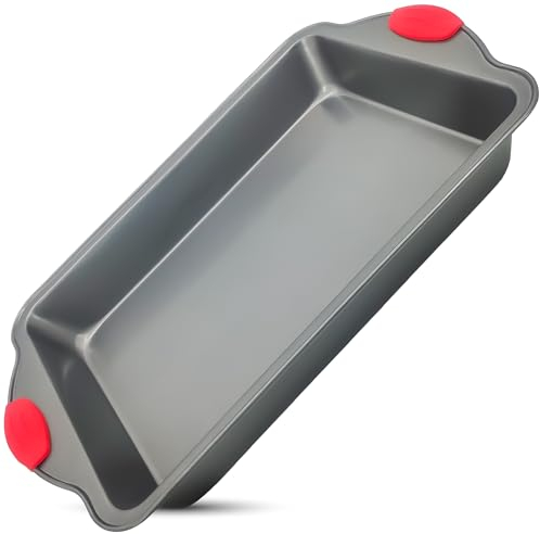 Boxiki Kitchen Premium Carbon Steel Rectangular 9x13 Cake Pan - Durable Bake Pan for Oven Delights & Sheet Cakes - Non Toxic, PTFE & PFOA Free