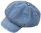 Baoblaze Ballonmütze aus Denim, Baumwolle, Baskenmütze, Schiebermützen, Hellblau