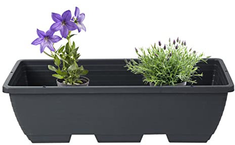 Wangduodu Flores - Maceta jardín 2 en 1 con pérgola y Base - Maceta Flores a Prueba Sol con Orificios ventilación para Balcones, alféizares, Patios Interiores y Exteriores