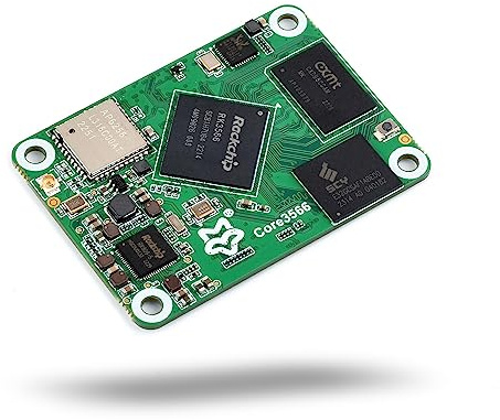 LUCKFOX Core3566104032 Module, Features Rockchip RK3566 Quad Core Processor, with 4GB LPDDR4 SDRAM Memory, 32GB eMMC, Dual Band(2.4GHz/5.0GHz) WiFi, BT5.0, Compatible with Raspberry Pi CM4 Baseboard