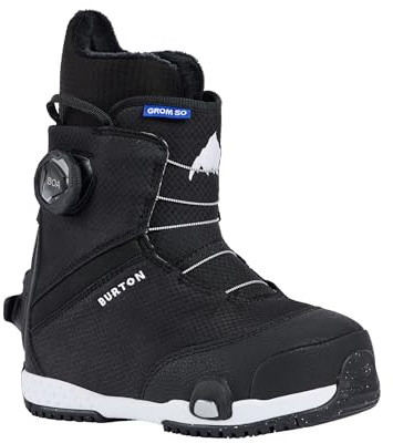Burton Kids' Grom Step On Snowboard Boots, Size 11C, Black