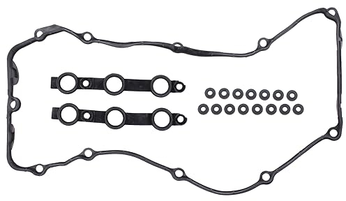 Ventildeckeldichtung Zylinderkopfhaube Dichtungssatz Gummi Ventildeckel Dichtung Ventil Abdeckdichtung Ersatz Motorventildeckel für 3er E46 Coupe Cabrio Compact Touring 5er E39 7er E38 X5 E53 Z3 E36