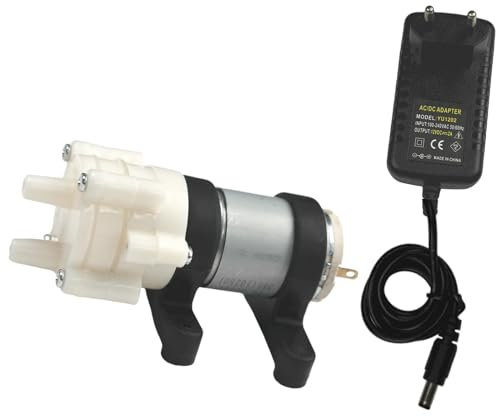 CONQUERALL 385 Bomba de Agua autocebante de diafragma con Fuente de alimentación DC 12V para Mesa de té