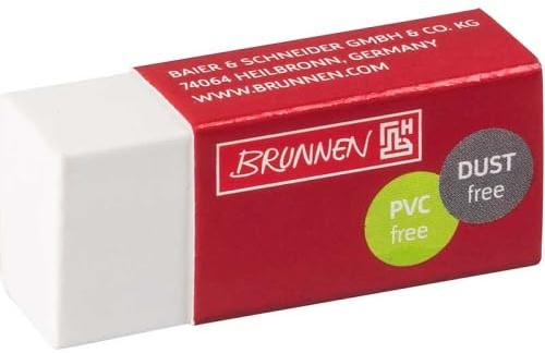 Brunnen Radiergummi - DUST-FREE weiß mini