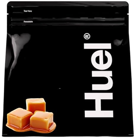 HUEL Black Edition Salz-Karamell 17 Mahlzeiten + Gratis Messlöffel