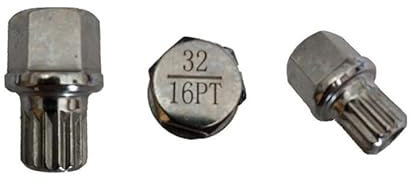M&S Security Master Anti Theft Car Locking Wheel Nut Bolt Key Replacement for Mini One Cooper BMW ABC32/16 16 Spline