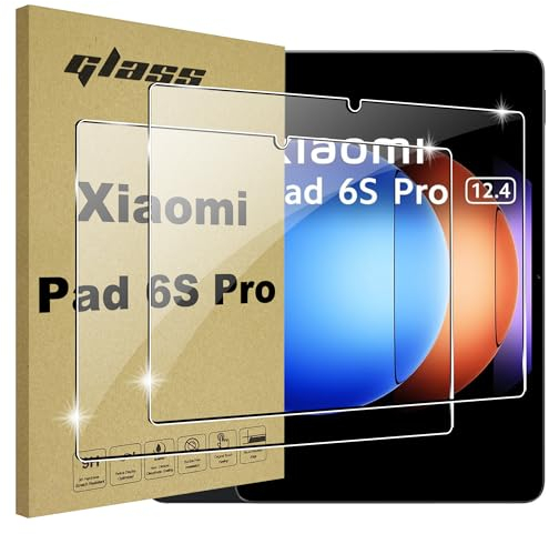Lemxiee 2 Pezzi Pellicola Vetro Temperato con Xiaomi Pad 6S Pro Protezioni schermo,Anti Graffio/Durezza 9H/HD Trasparente Pellicola Prottetiva con Xiaomi Pad 6S Pro Vetro Temperato
